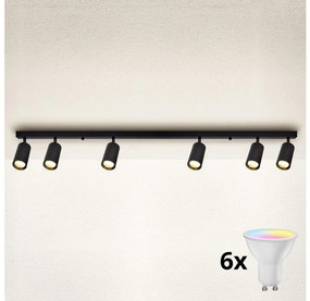 Brilagi Brilagi - LED dimmelhető spotlámpa SELE 6xGU10/6,5W/230V fekete LEDBG0628
