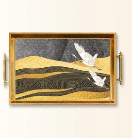 Üveg tálca, 38×24 cm – TPEA9858