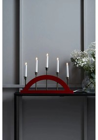 Piros karácsonyi fénydekoráció Bridge – Markslöjd