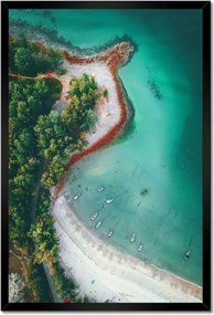 Poszterek keretben 40x60 Trópusi pálmafák szigete