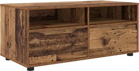 vidaXL TV szekrény fiókkal Öreg fa 100 x 48 x 43 cm Faanyag