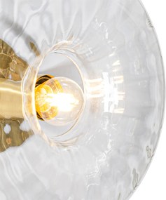 Okos fali lámpa arany színben üveggel, WiFi P45-tel - Ayesha