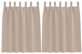 Függönyök függönyökkel 2 pcs Tópszínű 140x140cm Poliészter