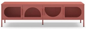 Téglavörös TV-állvány 180x50 cm Tayra – Marckeric
