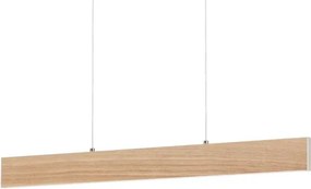 Eglo 39344 - kábeles LED függeszték CLIMENE LED/17W/230V + LED/4,2W tölgy