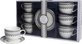 Csésze szett Livello klasszikus csészék díszített porcelán csésze