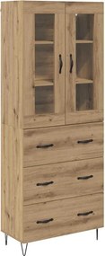 vidaXL Magasfiú fiókkal Artisan tölgy 69,5 x 34 x 90 cm Faanyag