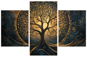 Kép – Arany aurájú fa (90x60 cm)