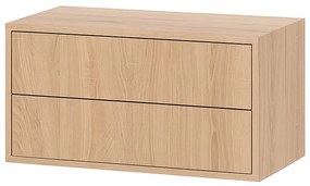 Boxie 2 fiókos fali szekrény 40x80x37 cm sonoma tölgy