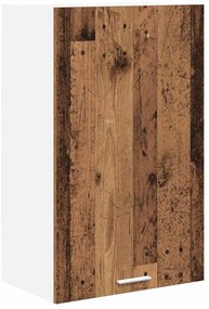 Függő szekrény Riga Régi fa és fehér 50 x 31 x 80 cm Faanyag