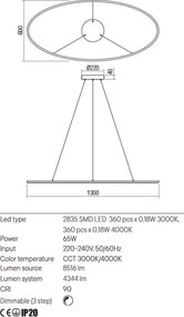 Függeszték Fekete LEO REDO 01-3299