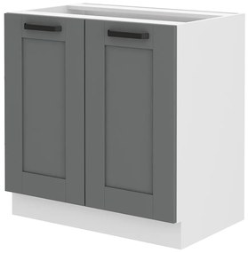 Alsó konyhaszekrény Lucid 80 D 2F BB (dustgrey + fehér). 1045531