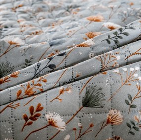 Ágytakaró BOTANIC FIELD, szürke Méret: 220 x 240 cm