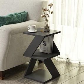 Kisasztal ALBENI 50x30 cm antracit