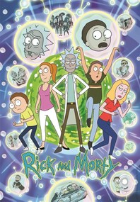 Rick and Morty Green Portal 1000 db-os Compact puzzle Clementoni