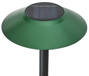 4 darabos zöld leszúrható spotlámpa készlet LED-del IP44 Solar - Mushroom