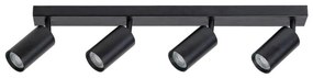Rabalux 2086 - SOLO mennyezeti spotlámpa 4xGU10/25W/230V fekete