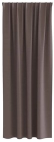Függönyök függönyökkel 2 pcs sötétbarna 245x140cm Poliészter