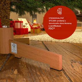 Deuba Mesterséges karácsonyfa 220 cm + fa talp