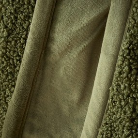 Zöld mikroplüss takaró 130x170 cm Velvet Boucle – Catherine Lansfield