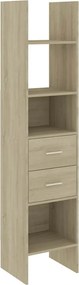 vidaXL sonoma tölgy színű szerelt fa könyvszekrény 40 x 35 x 180 cm