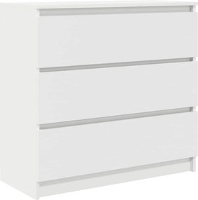 vidaXL fehér szerelt fa tálalószekrény 80x35x76 cm