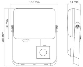 LED Kültéri reflektor érzékelővel MILKY LED/30W/230V 4000K IP65