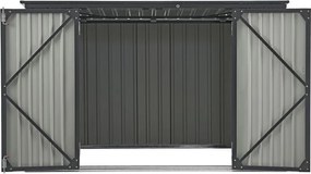 Fém tároló szemetes kukára zsanéros fedél 200×105×128cm