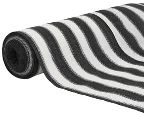 antracitszürke és fehér HDPE belátásgátló háló 1,5x10 m 75 g/m²
