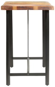 tömör újrahasznosított fa bárasztal 180 x 70 x 107 cm