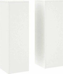 vidaXL Növényállvány 2 pcs Fehér 24 x 24 x 75 cm Acél