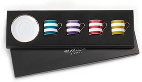 Turecký kávový set 4 šálků s podšálky, Bospor - Selamlique