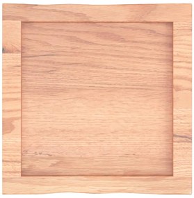 világosbarna asztallap 40x40x(2-6) cm kezelt tömör élőszegélyes