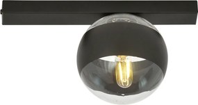 EMIBIG 1123-1 FIT Loft Mennyezeti Lámpa Fekete, Átlátszó E14 IP20