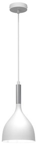 Luminex Csillár zsinóron NOAK 1xE27/15W/230V fehér/króm LU3899
