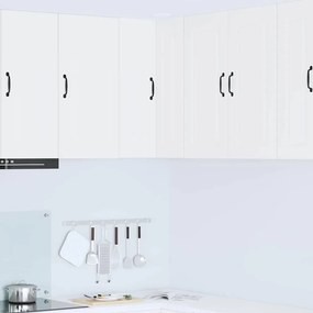 Fali konyhaszekrény polcokkal Fehér 57 x 57 x 80 cm Faanyag