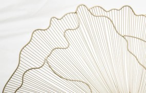 Kör alakú design fali tükör sűrű organikus arany küllőkkel keretezve 80x77x1cm
