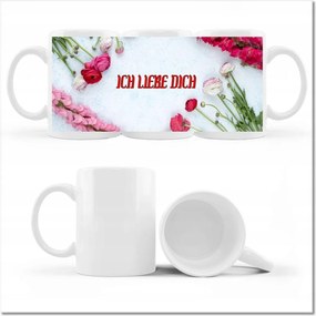 Nőnapi nyomott mintás bögre Ajándék Love