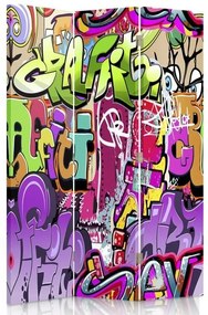Gario Paraván Graffiti absztrakció Méret: 110 x 170 cm, Kivitelezés: Klasszikus paraván