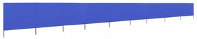 azúrkék 9 paneles szövet szélfogó 1200 x 120 cm