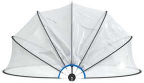 kerek PVC medencekupola 406x203 cm