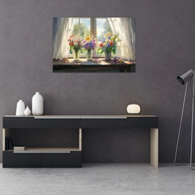 Kép - Csokor az ablaknál (90x60 cm)