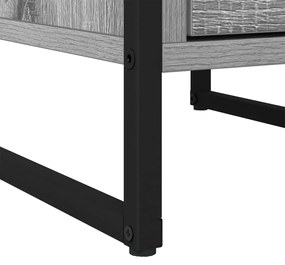 vidaXL Éjjeli asztal fiókkal Szürke Sonoma 39,5 x 30 x 50 cm Faanyag