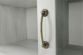 vitrines szekrény, északi sosna/vadtölgy, ROYAL W2D