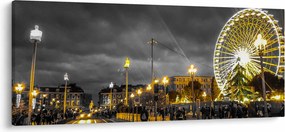 Óriáskerék a szürkületbe képe (120x50 cm)