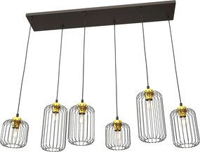 Emibig modern függeszték vander fekete arany emi1364/6