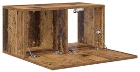 TV szekrény 3 pcs Barna 60 x 30 x 30 cm Faanyag