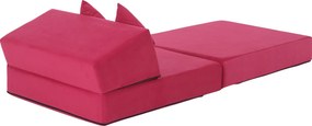 Összecsukható matrac/fotel, 2v1, rózsaszín magenta, PELOS