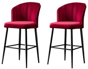 Rubi Claret Red bárszék szett, 2 db, 2 db