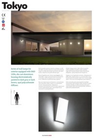 Redo 90017 - LED Kültéri fali lámpa TOKYO LED/12W/230V IP54